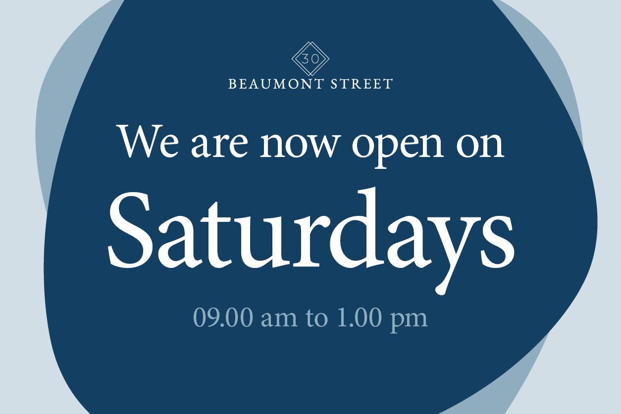 30 Beaumont Street Opening Saturday